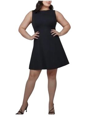 SPANX The Perfect Fit & Flare Dress Black Size XL MSRP $188